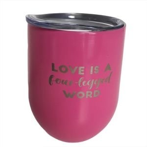 Swig Pink Stemless Wine & Coffee Cup With Lid 12oz